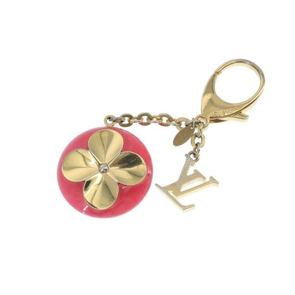 LOUIS VUITTON Hollow Flower Key Holder Gold M66975 LV Auth 106635M - Picture 2 of 10